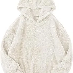 Men's Faux Fur Solid Plain Hoody Sports Winter Gym Workout Running Travel Trekking Sweatshirts Hoodies for Men Women Soft Fur Winter Casual Wear-picture-30