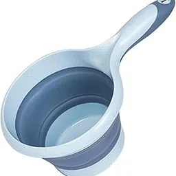 Collapsible Plastic Water Ladle Folding Scoop for Bath Soaking Cleaning, Portable Water Pourer Dipper Spoon for Camping Travel, Small Shower Bucket Basin Tub Rinse Cup Mug (Multicolor)-picture-27