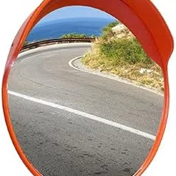 LADWA 2 Pcs Unbreakable 24 Inch/600Mm Diameter Wide Angle Convex Mirror/Security Mirror/Traffic Mirror For Road Safety With Installation Kit&Adjustable Fixing Bracket(Nuts&Bolts,Pack Of 2) inside-picture-24