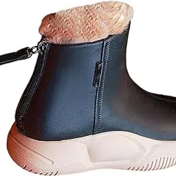 velura SYDL Women's Winter Snow Boot Soft Plush Thick Soled for Climbing Fishing Outdoor 40 Black|Pair of Snow Boots|Clothing Shoes & Accessories-picture-26