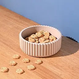 Earth Friendly Ecocog Dog Food Bowl | Set of 1, 500 ml | Anti-Skid Dog Bowl & Cat Bowl | Cat Food Bowls | Pet Bowl Made with Rice Husk Biocomposites | Dog Bowl Large Size | Sand Castle-picture-41