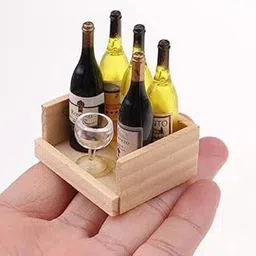 BRIKSHI Fridge Magnet Miniature Food 3D Fridge Magnet Best Souvenir Gift 100% Made in India (Beer Wine Drink Bottles Goblet Cup with Magnet Storage Box)||S1122-image-43