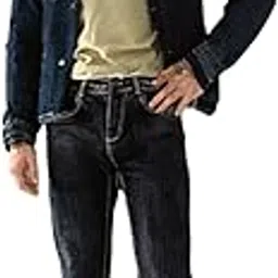 libas trend.s Classic Dark Wash Denim Jeans, Straight Fit, Boot Cut Style-picture-13