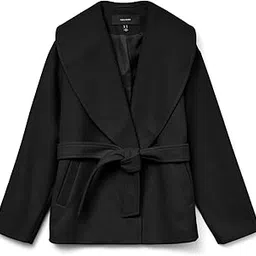vero moda Polyester Women's Standard Length Coat-picture-30