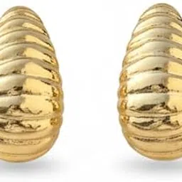 Fashion Gold Hoop Earrings for Women & Girls – Korean Style Earrings for College, Office & Casual Outfits | Lightweight, Anti-Tarnish, Fashion Jewellery Gift-picture-34