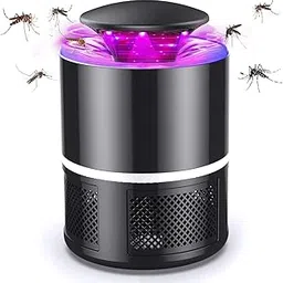 Eco Friendly Electronic LED Mosquito Killer Machine Trap Lamp Theory Screen Protector Killer lamp for Home USB Powered Electronic Big Size (Round Black)-image-23