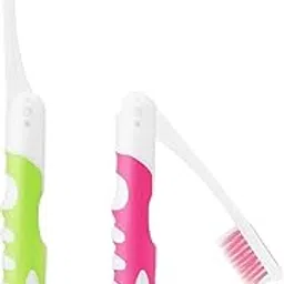 Tmisham Store Folding Travel Toothbrush, Foldable Toothbrushes, Personal Care Teeth Brush ToothBrush Multicolor(PCS OF 2)-picture-31