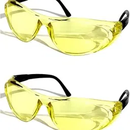 eyfee eyewear Eyfee Eyewear-Pack of 2 Yellow Night Drive Safety Glass | Wrap Around Design | Best For Driving-picture-35