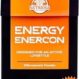 Nutriosa All Natural - Energy Enercon - Pre-Workout for men and women - Pack of 15 convenient Sachets - Mango Flavour image 1