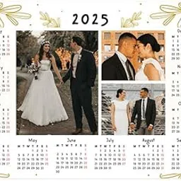 Zoomin 2026 Personalized 6x8 Photo Magnet Calendar – Perfect for Fridge, Office, or as a Custom Gift (Theme - The Golden Story)-image-50