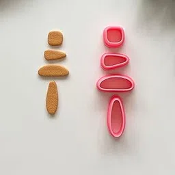 Generic Polymer Clay Jewelry Making Kit, Organic Shape Earring Cutters, DIY Tools, 45 mm Set Length-image-1