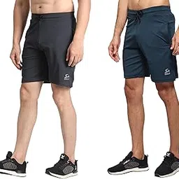 owerria fit 4 Way Lycra Shorts Half Pants for Men Combo Pack 2-picture-15