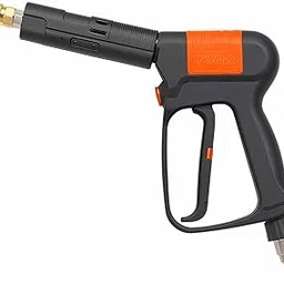 TUQO HG263 Swivel High Pressure Washer Gun Handle with 3/8" Male Plug and 1/4” Quick Connector Coupler - Power Washer Gun Compatible with Foam Cannon | Fits 3/8” Female Quick Connector | 5000PSI-image-3