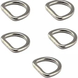 FABLOFT® 3x5x Stainless Steel D Rings Metal D Ring for Bag Straps Purse Making 3mmx16mmx16mm-picture-10