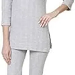 wako Ladies Full Sleeve Thermal Vest and Pajama Set (Grey)-picture-22