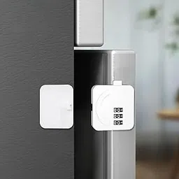 JANNYRO Cabinet Password Locks, Cabinet Door Combination Lock, Fridge Locks Password, Child Safety Cabinets and Drawers No Drilling Lock With Number Lock For Cupboards, Drawers, Fridge, Wardrobe(1Pcs)-picture-14