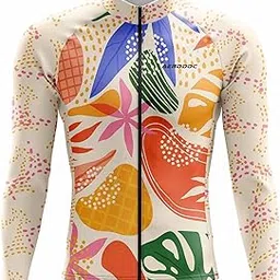 Aerodoc Men Women Cycling Jersey - Half and Full Sleeves, Multicoloured Floral Print-picture-14