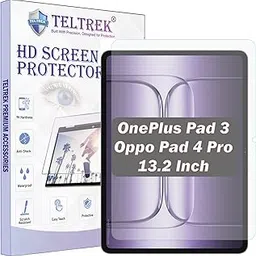 TELTREK Screen Guard Designed For OnePlus Pad 3 / Oppo Pad 4 Pro 13.2 Inch Flexible Fiber Tempered Glass Screen Protector-picture-41
