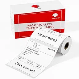 80PCs Phomemo Thermal Labels, 4 x 6 Shipping Label Compatible with 241-BT, M421 Label Printer image 1