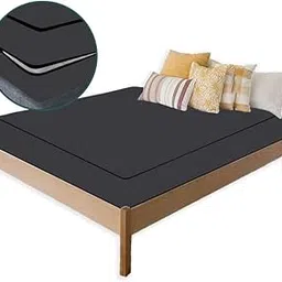 Hizing Mattress Cover/Protector Waterproof, Stain and dust Resistant Polyester Fabric for 8 inch Thickness King Size Bed Mattress 84X72X8 Inch with Zip Closure (Grey Colour)-picture-29