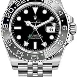 Master Luxury Watch, Stainless Steel Jubilee Bracelet, Black Dial, Rotating Bezel, Professional Timepiece-picture-45