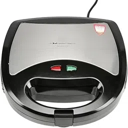 Concave Ultima 800W 2 In 1 Sandwich Maker | With 2 Interchangeable Plates | Heat Resistant Bakelite Body | Non-Stick Coating | Power Indicators | Buckle Clip Handle | Oil Free Toasting | (Black-1 Pc)-picture-23