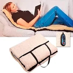 Vichaxan Corded Electric Full Body Vibration Mat with Neck Massager Bed | Massaging Pad Cushion Vibrating Motors, Heated Shiatsu Massager, Relieves Stress or Tension Shoulder and Back Pain Full Body Massager Bed ||-image-9