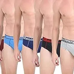 genx Men's Cotton Gusto Inner Elastic BRIFES Checkered Briefs (Color & Print May Vary)-picture-17