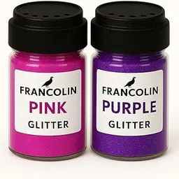 Francolin Glitter | Pink & Purple | Resin Art | Glitter – Shimmer for Epoxy, Tumblers, Slime & Nail Art – Cosmetic Grade – 75g*2-image-35