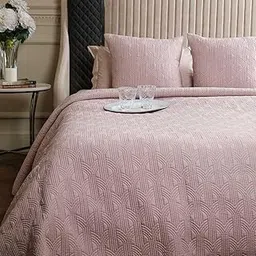 Cloche Blush Double Bed Cover-picture-15