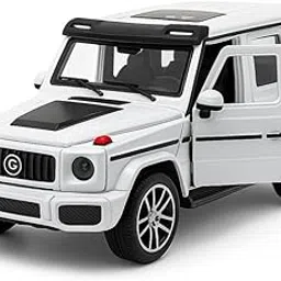 FIDCO Diecast Alloy Wagon car Pull Back Simulation Car Model Scale Alloy,with Door Open,Mini Vehicles Toys for Kids Gift (Wagon- White)-image-12