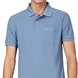 lux cozi Men's Cotton Blend Polo T-Shirt with Chest Pocket | Collar T-Shirts for Men | Half Sleeves | Plain - Regular Fit (Pack of 1)-picture-13