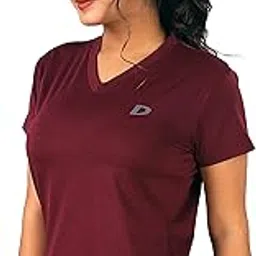 decisive Fitness Casual Gym, Sports, V Neck Yoga Tshirt for Women & Girls-picture-23