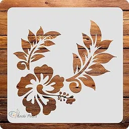 Flower Art and Craft Stencils for Painting, Size 6 x 6 inch Reusable Stencil for Painting, Fabric, Glass, Wall Painting, and Craft Painting-picture-28