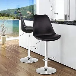 Allure Leatherate High Bar Chair, Kitchen Stool (Black) - 20 Cm, 100 Cm, 40 Cm-picture-11
