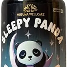 Sleepy Panda Natural Sleep Support Capsules | Non-Habit-Forming Ayurvedic Formula for Anxiety Relief & Better Sleep | With 5mg Melatonin, Ashwagandha, Valerian Root, Brahmi, Chamomile Flower & Shakhpushpi | 60 Capsules-image-75