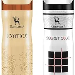 Ramsons - EXOTICA & SECRET CODE Deodorant Spray | 200 ML x 2 | Body Spray For Men & Women-image-10