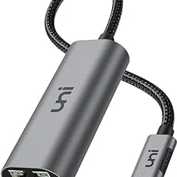 uni USB-C to Ethernet Adapter 2.5 Gbps, Blazing Fast Type-C(Thunderbolt 4/3 Compatible) to RJ45 Adapter, Sturdy Aluminum Gigabit Network Adapter, for MacBook Pro/Air 2023, Laptops, PC, NAS, etc.-image-73