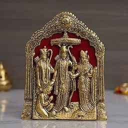 JaipurCrafts Metal Lord Ram Ji/Ram Darbar Idol Statue Murti for Home and Office Decor (Lord Ram) Ramdarbar Showpiece (9" Inches)-picture-63