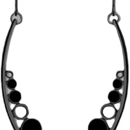 black mamba Women's Regular Fit Midas Alloy Lobster Hook Earring (Black)-picture-52