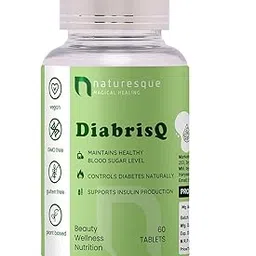 Naturesque Ayurvedic Diabetes Management Tablets | Blood Sugar Support with Gudmar, Daru Haldi, Karela, Jamun Gutli & Ashwagandha | Glucose Regulator & Insulin Control | 60 Tablets (Pack of 1)-image-67