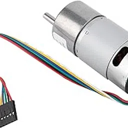 Gear Motor, with Encoder Speed Reduction Motor, 15.5mm Wear-Resistant Optical Instruments for Smart Sweepers Monitors Smart Devices(24V, Speed 200)-image-10