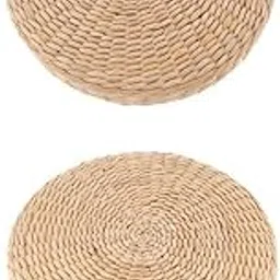Merishopp 2 Pieces Japanese Straw Cushion Tatami Floor Cushion-picture-23