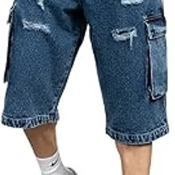 hubberholme Men Cotton Relaxed Fit Mid-Rise Knee Length Shorts 2-picture-14