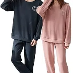 ｊｕｔａｏｐｉｎ＼ジュタオピン Jutao Pin Pair Pajamas, Couple, Set of 2, Pajamas, Long Sleeve, Pajamas, Men's, Fashionable, Pajamas, Pajamas, Pajamas, Spring, Matching, Pajamas, Couple, Plain, Simple, Casual, Loose, Soft, Black,-picture-28