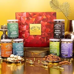 Healthy Treat Royal Treat Gift Hamper | Festival Gift Hampers | Birthday, Anniversary Gift | Wedding Gift | Healthy Gourmet Hamper | Healthy Roasted Snacks Dry Fruit Gift Box | Wholesome Corporate Gifting-image-38