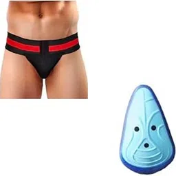 Premium Men's Supporter (M Size) with Free L-Guard (Youth) for Cricket, Running and Other Sports, L-Guard and Supporter for Sports and Training, Multicolour-image-31