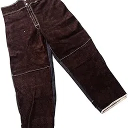 lichts Welding Suits Heat/Flame Resistant Heavy Duty Anti-scald Brown Pants XL-picture-49