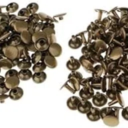 Enakshi® 2x100 Pieces Leather Repair Double Cap Rapid Rivets 9mmx5mm, 9mmx8mm Bronze|Crafts | Leathercrafts | Leathercraft Accessories | Studs, Rivets & Tacks-image-28