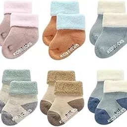 CULT OF CLOTHES Newborn Baby Socks, Soft Woolen Winter Socks for Infants (0-12 Months) - Warm, Cozy, Ankle-Length Socks for Baby Boys and Baby Girls-picture-10